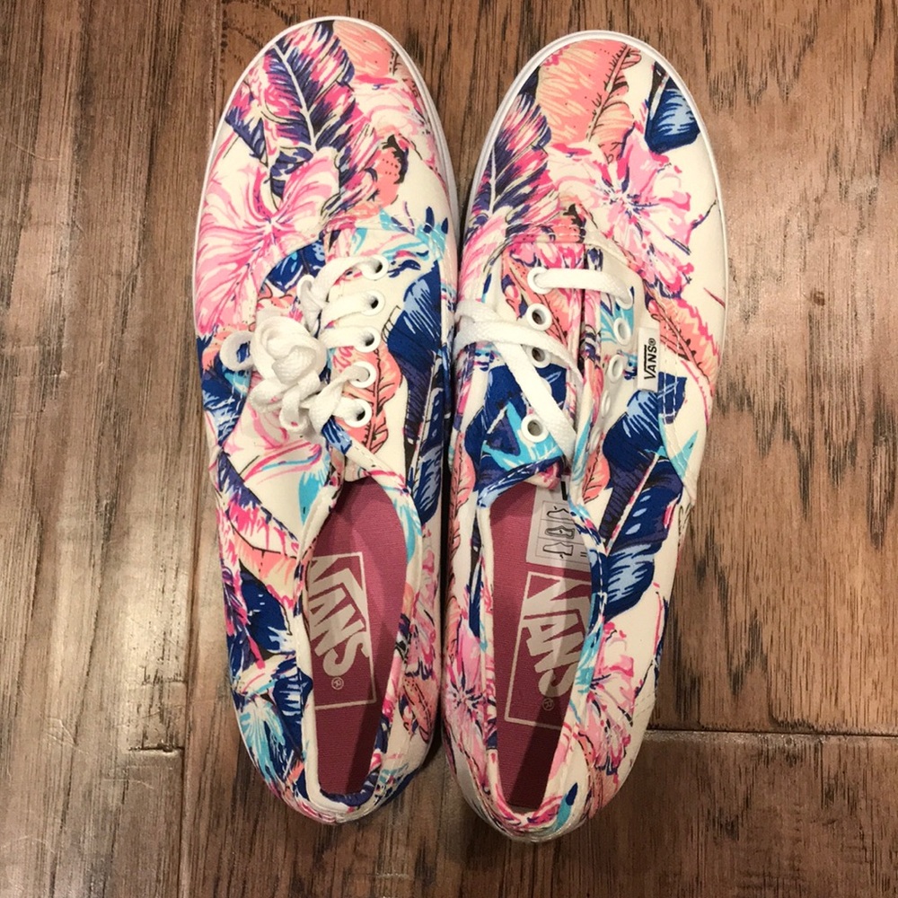Vans floral women’s shoe - Picture 2 of 4